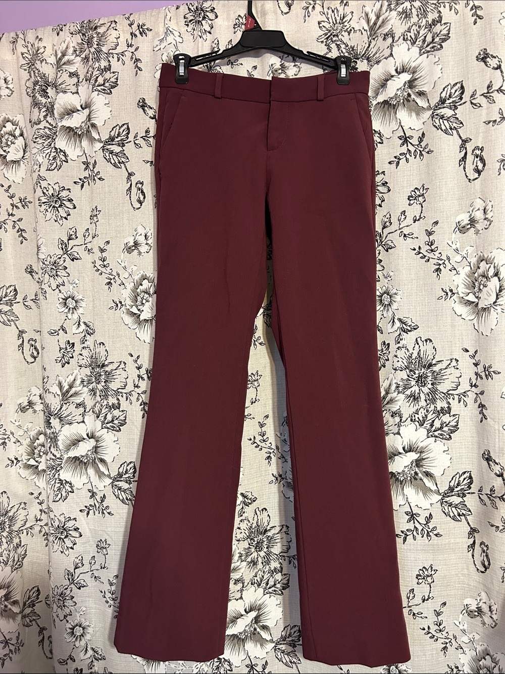 Banana Republic Burgundy Boot-Cut Pants